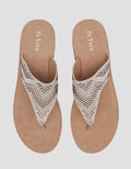 St. Yves Pearl Flip Flop Women's Wedge Sandals