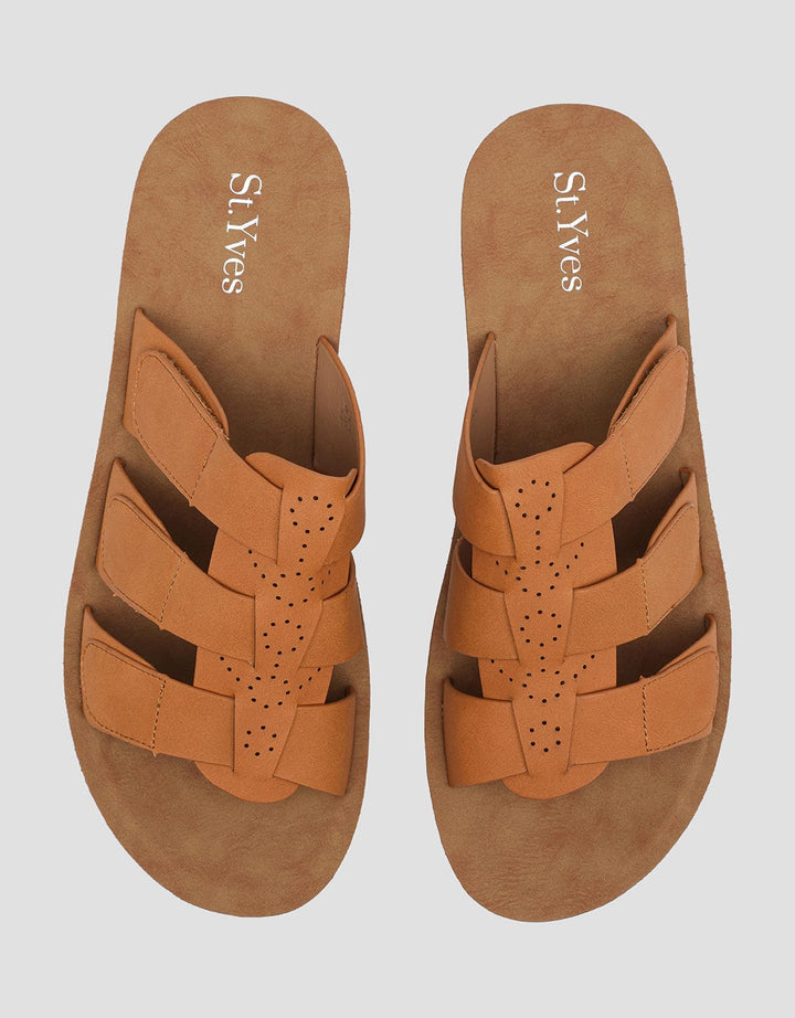 St. Yves Multi Strap Sandal Slipper Wanita