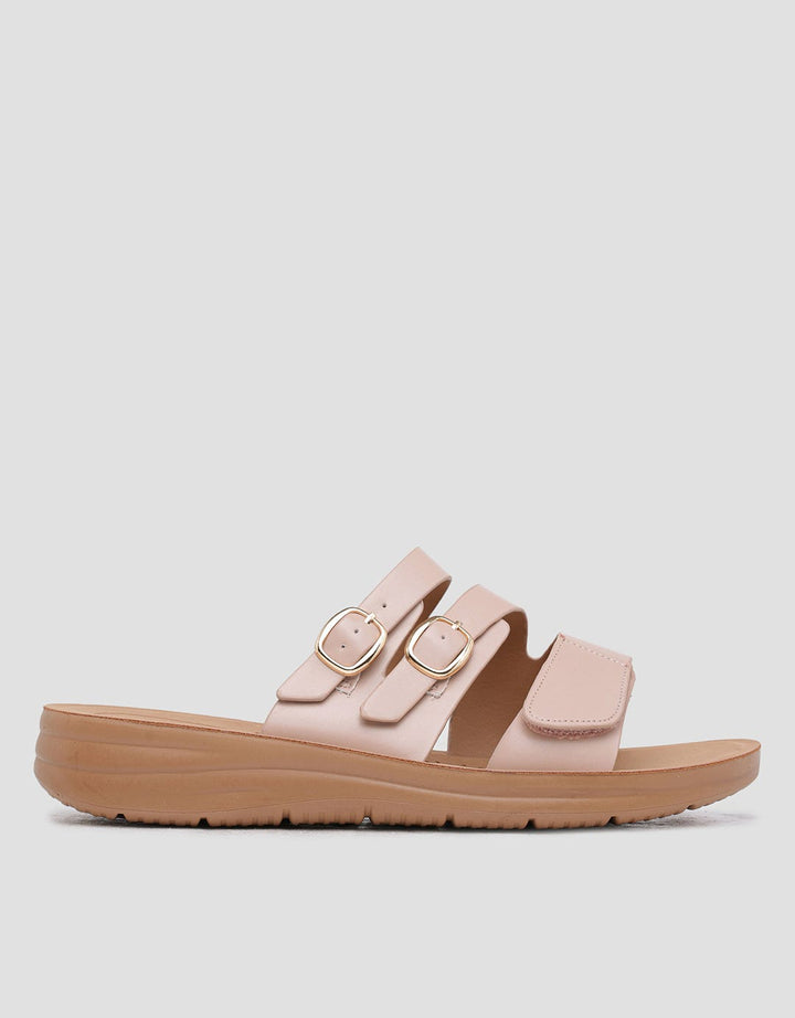 St. Yves Multistrap Slipper Sandal Wanita