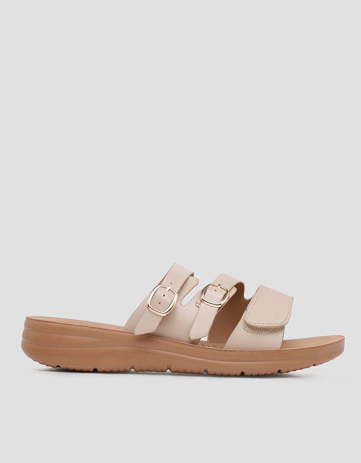 St. Yves Multistrap Slipper Sandal Wanita