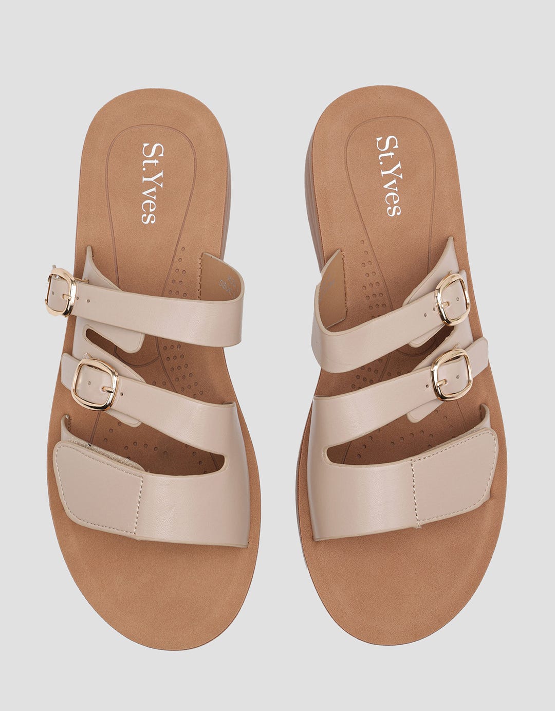 St. Yves Multistrap Slipper Sandal Wanita