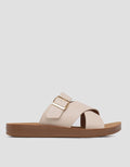 St. Yves Cross Strap Slipper Sandals Wanita