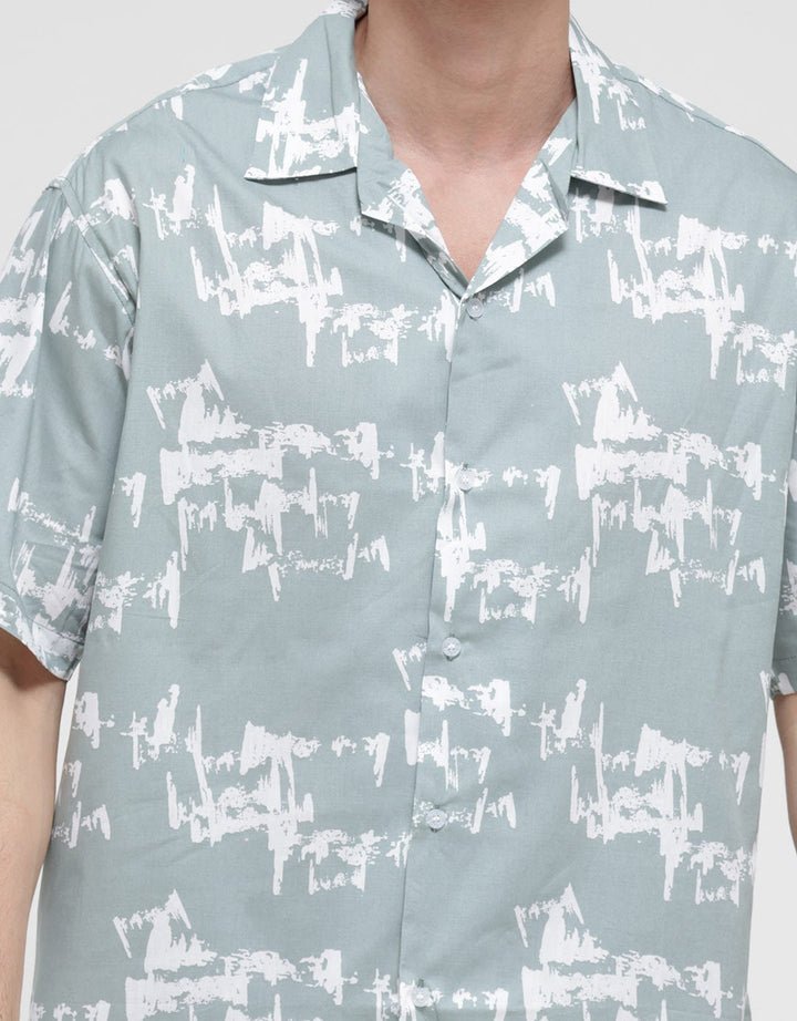 Walrus Abstract Print Shirt 02