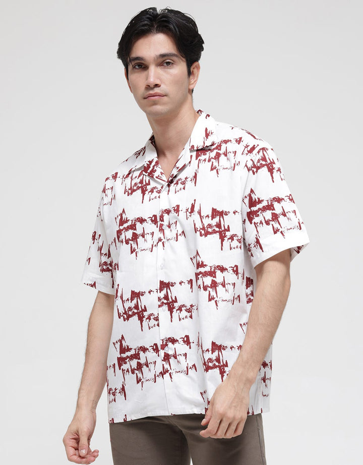 Walrus Abstract Print Shirt