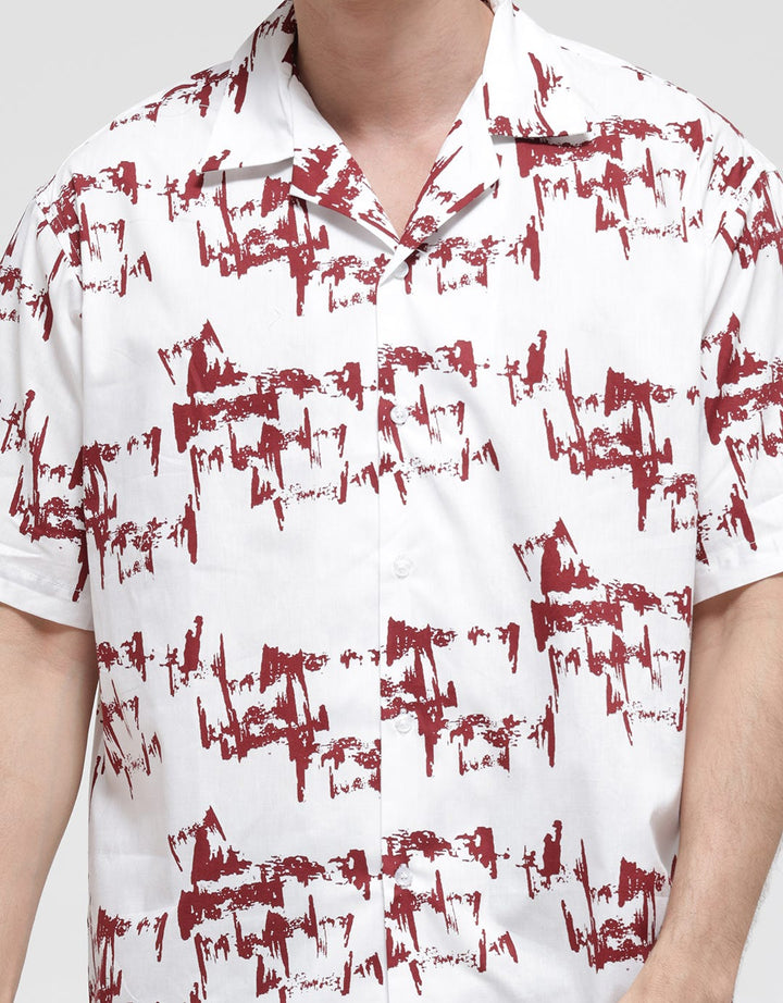Walrus Abstract Print Shirt