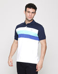 Walrus Stripe Block Polo Shirt Pria