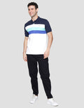 Walrus Stripe Block Polo Shirt Pria