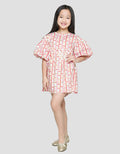 Little M Short Sleeve Midi Dress Salur Bear Xmas