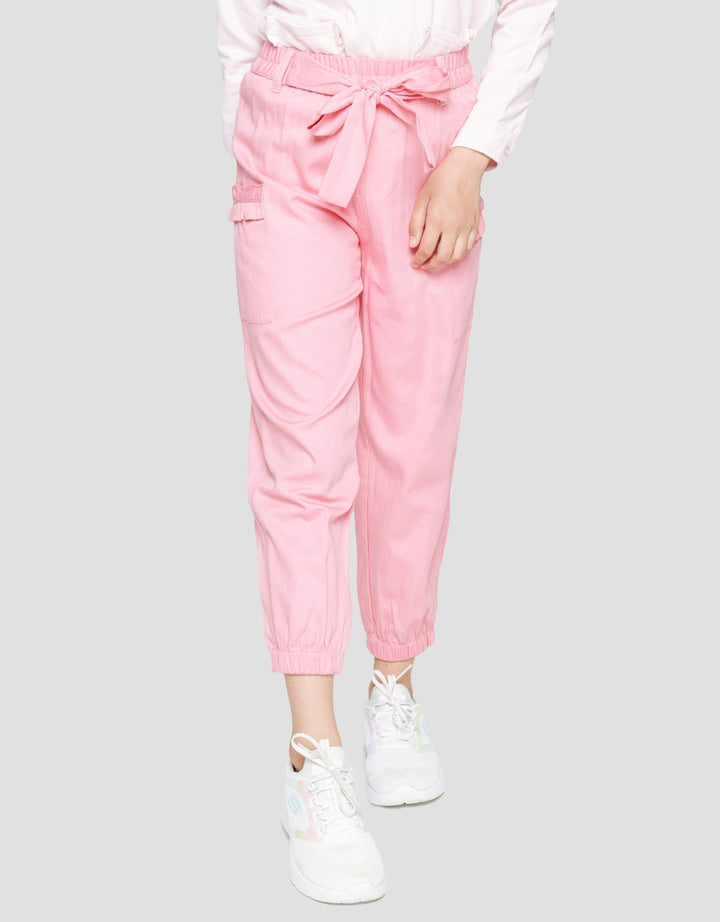 Aero Jogger Kulot Pinggang Karet Pita Kancing Saku