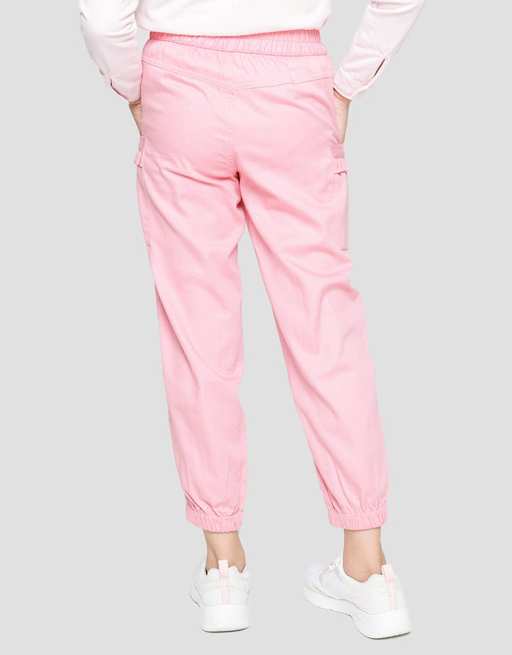 Aero Jogger Kulot Pinggang Karet Pita Kancing Saku