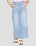 Aero Wide Leg Butterfly Denim Girls