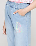 Aero Wide Leg Butterfly Denim Girls