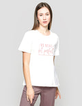 Nevada Not Perfect Print Kaos Wanita