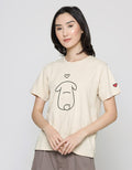 Nevada Rabbit Print Kaos Casual Wanita