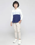 Little M Long Sleeve Shirt Roll Up Oxford