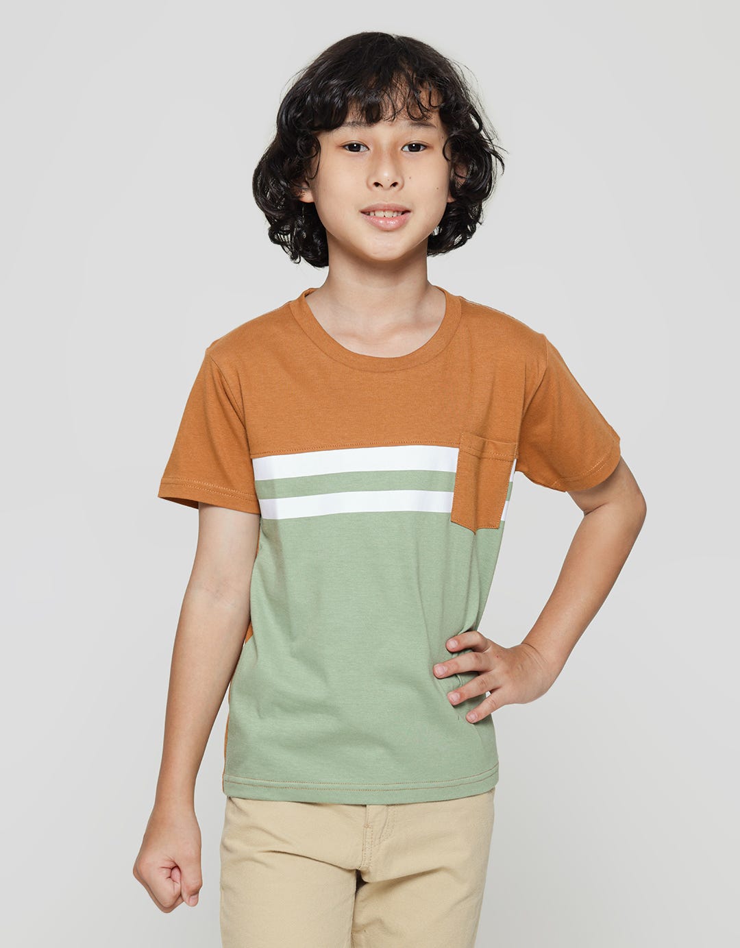 Little M Bamboo Cut Sewn Boys T-Shirt