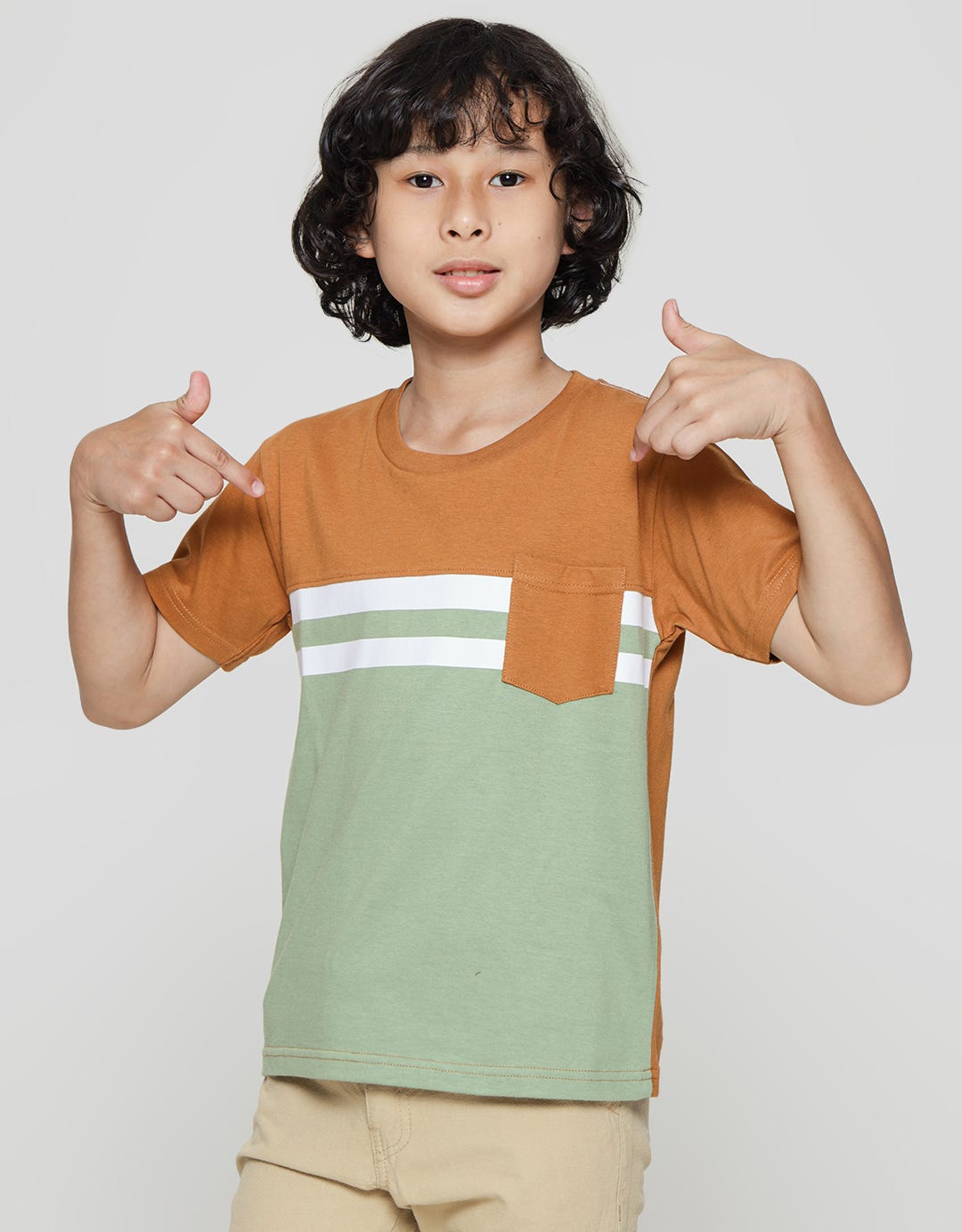 Little M Bamboo Cut Sewn Boys T-Shirt