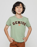 Little M Genius Print Kaos Anak Laki-laki