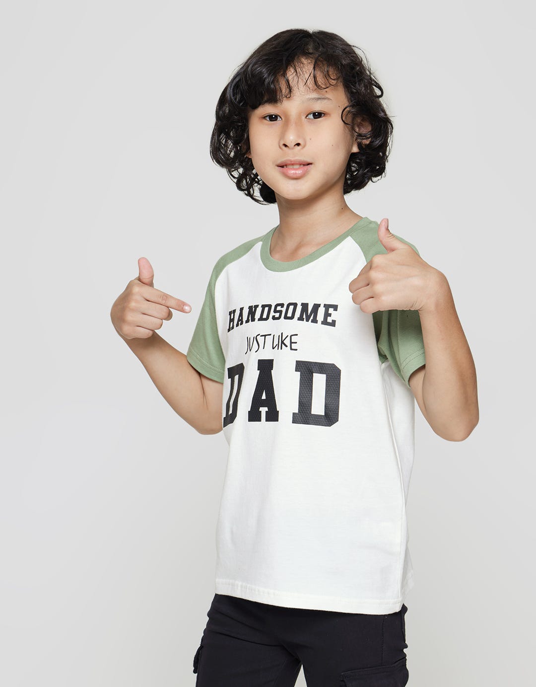 Little M Bamboo Just Like Dad Boys T-Shirt