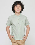 Little M Stripes Linen Koko Anak Laki-laki