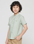 Little M Stripes Linen Koko Anak Laki-laki