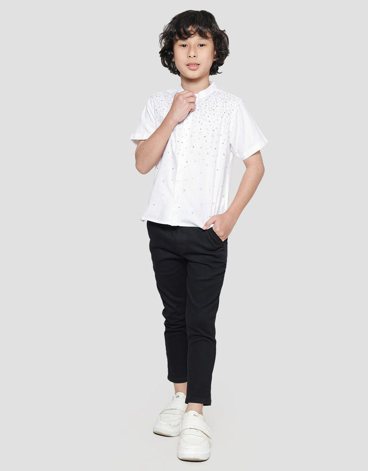 Little M Abstract Print Koko Anak Laki-laki