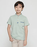 Little M Henley One Pocket Boys Short Sleeve T-Shirt