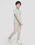 Little M Henley One Pocket Boys Short Sleeve T-Shirt