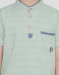 Little M Henley One Pocket Boys Short Sleeve T-Shirt