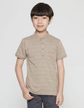 Little M Henley Kaos Lengan Pendek Anak Laki-Laki