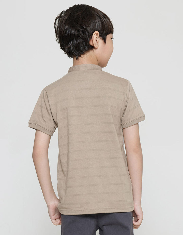 Little M Henley Kaos Lengan Pendek Anak Laki-Laki
