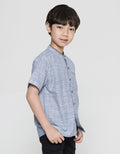 Little M Seasonal Solid Texture Boys Koko Shirt