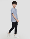 Little M Seasonal Solid Texture Boys Koko Shirt
