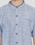 Little M Seasonal Solid Texture Boys Koko Shirt