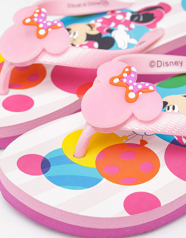 Disney Minnie Print Sandal Jepit Anak Perempuan