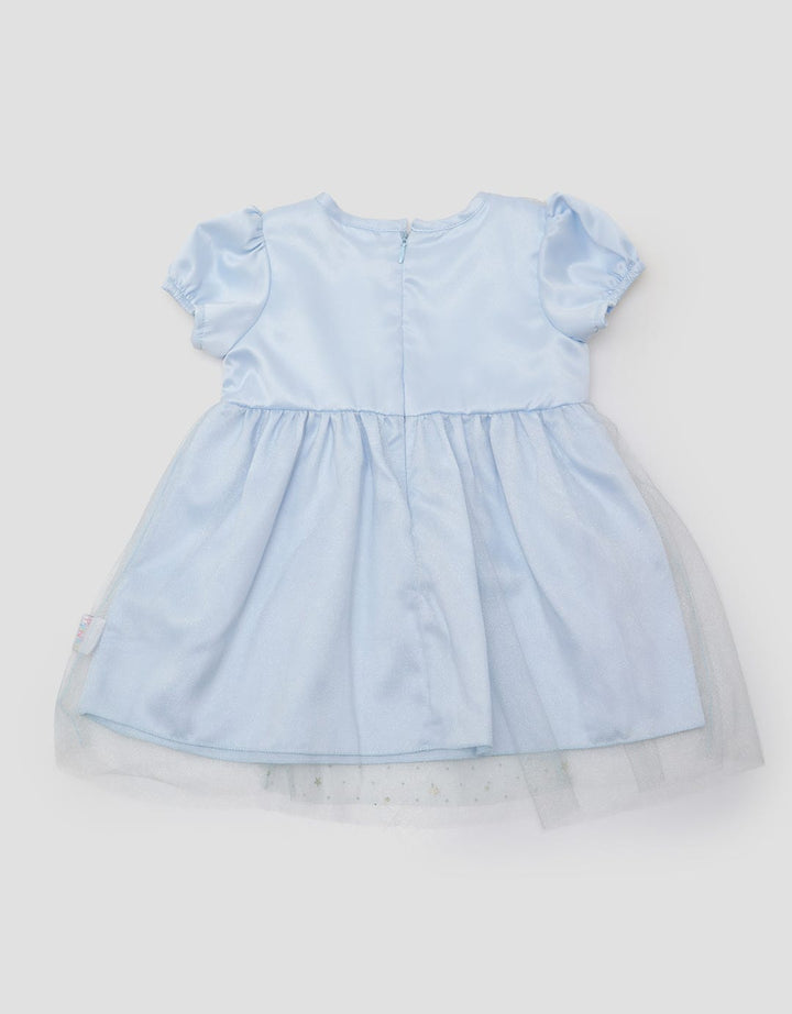 Pipiniko Short Sleeve Midi Dress Blue Sequin