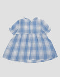 Pipiniko Short Sleeve Midi Dress Yarndye With Knit Vest
