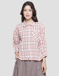 Triset Casual Full Print Blouse Wanita
