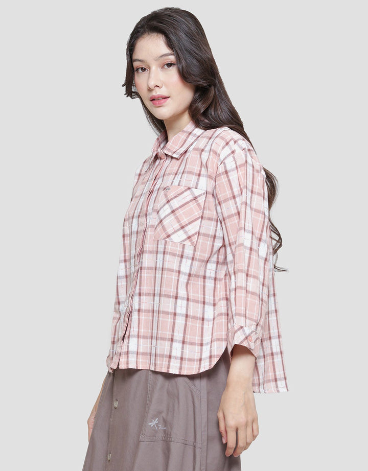 Triset Casual Full Print Blouse Wanita