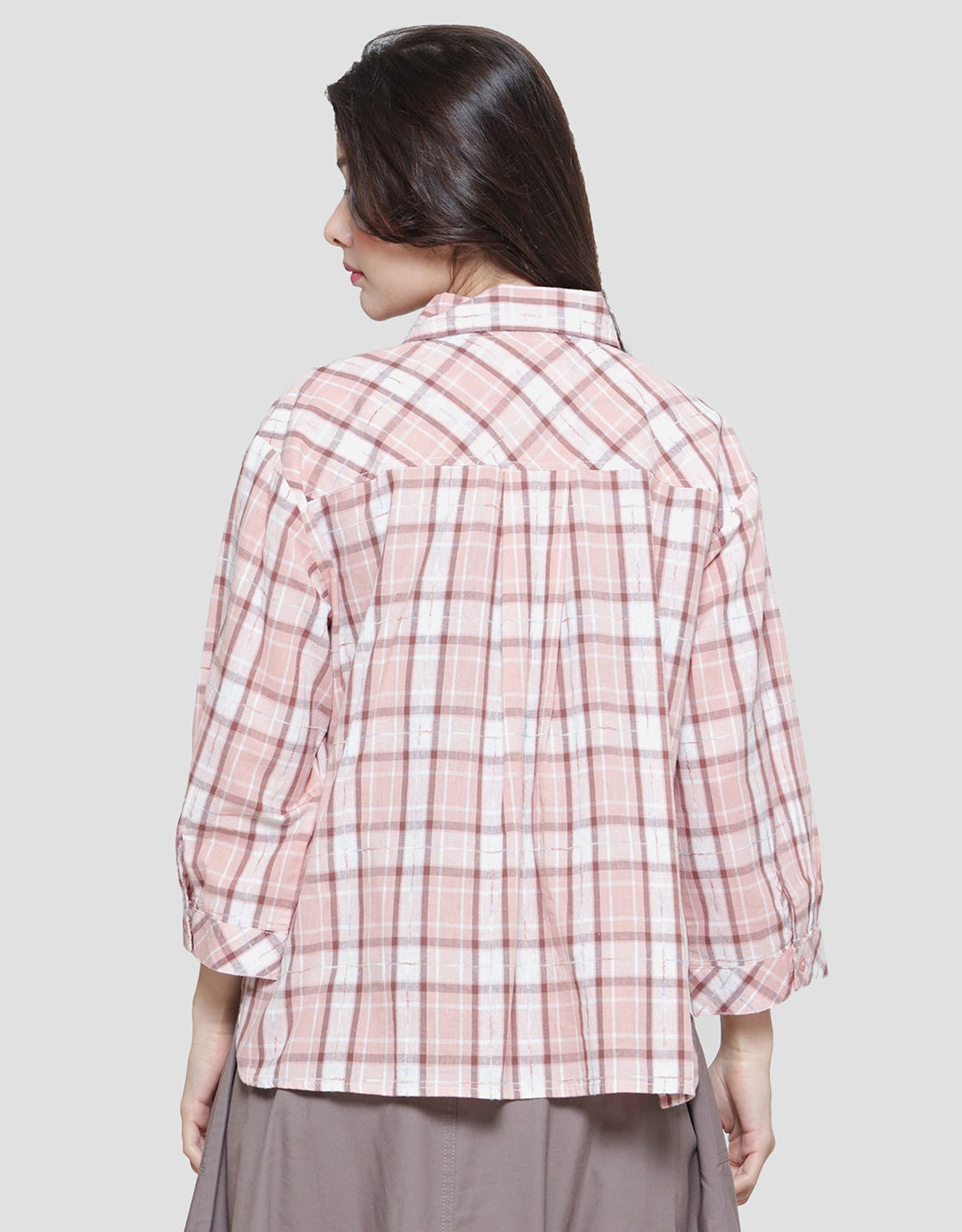 Triset Casual Full Print Blouse Wanita