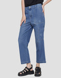Triset Casual Celana Ripped Denim Wanita
