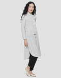 Triset Ladies Belt Square Dress Blouse Wanita