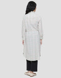 Triset Ladies Belt Square Dress Blouse Wanita