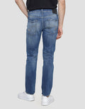 Watchout Jeans Slim Fit Washed Accent Celana Panjang Pria