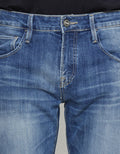 Watchout Jeans Slim Fit Washed Accent Celana Panjang Pria