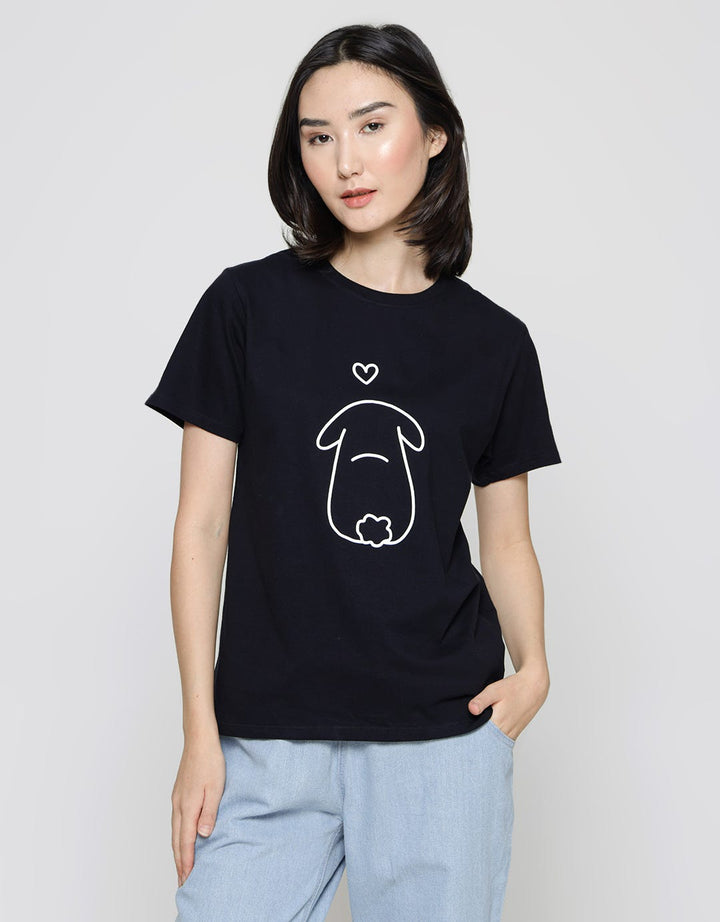 Nevada Rabbit Print Kaos Casual Wanita