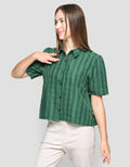 Connexion Sheersucker Kemeja Wanita