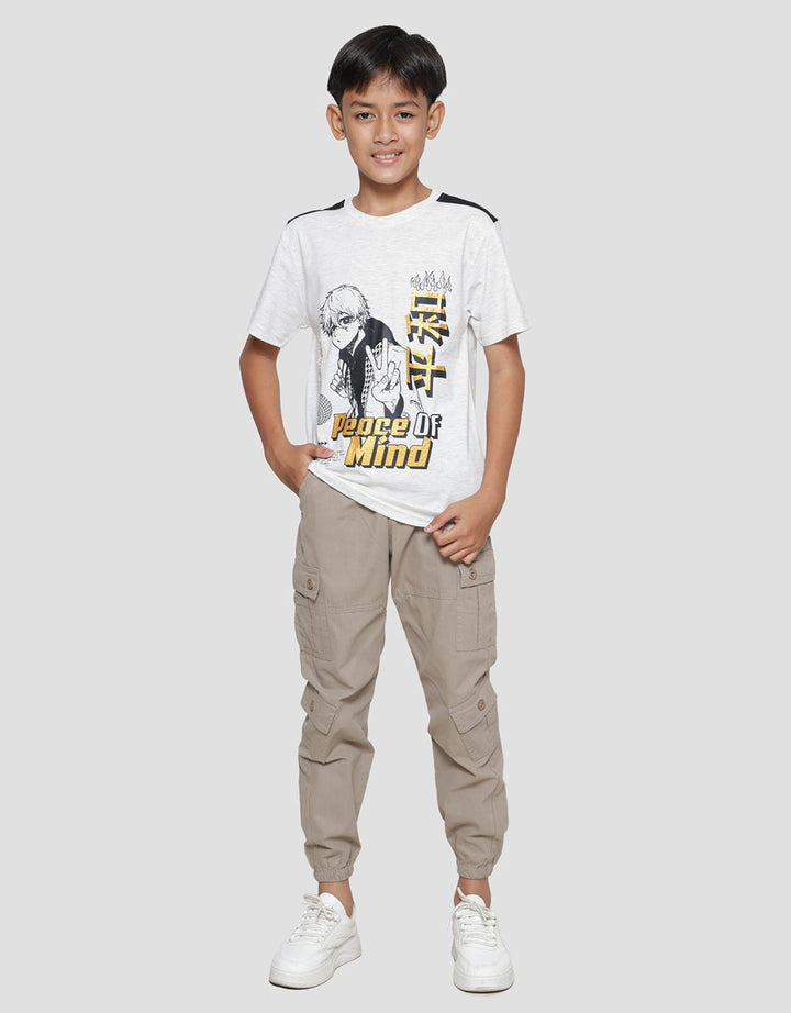 Nevada Anime Shoulders Kaos Anak Laki-laki