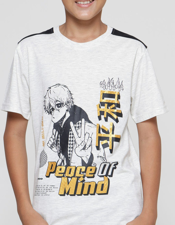 Nevada Anime Shoulders Kaos Anak Laki-laki