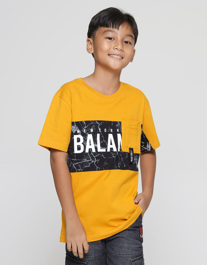 Nevada Cut Sew Pocket Kaos Anak Laki-laki